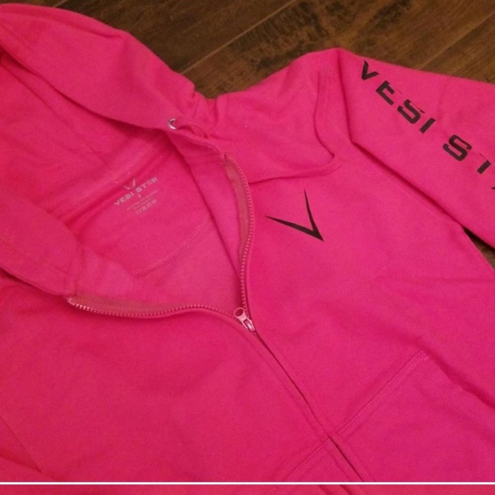 Vesi Star Cotton Hoodie, Zipper, Front Pockets - Picture 2 of 5